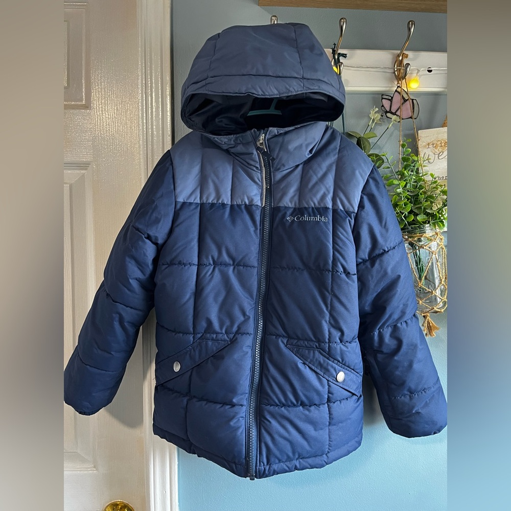 Columbia Navy Blue Puffer Winter Jacket